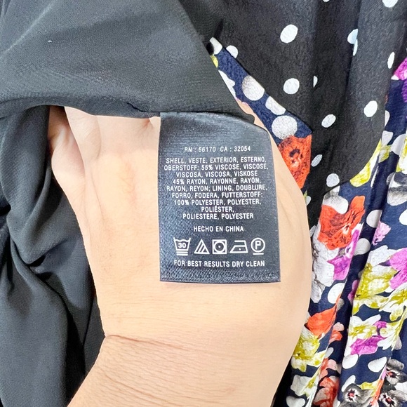 Maeve Diamond Mosaic Midi Skirt Medium Anthropologie Patchwork Multicolor Floral - Picture 4 of 6